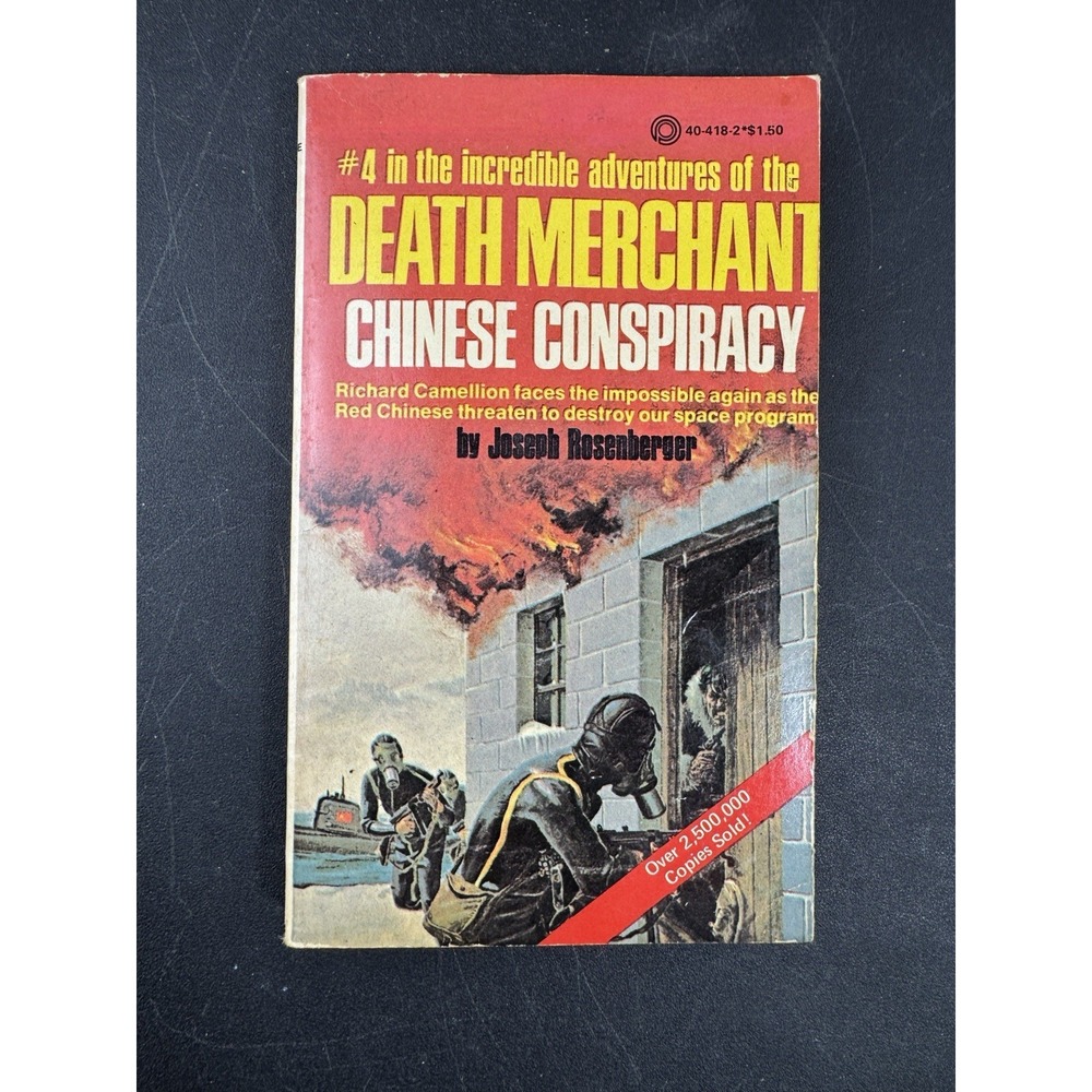 Death Merchant Chinese Conspiracy‎ Paperback Thriller by Joseph Rosenberger 1973
